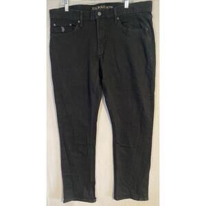 Mens U.S. Polo Assn. Activate/Stretch Jeans Black sz. 38/32 Preowned
